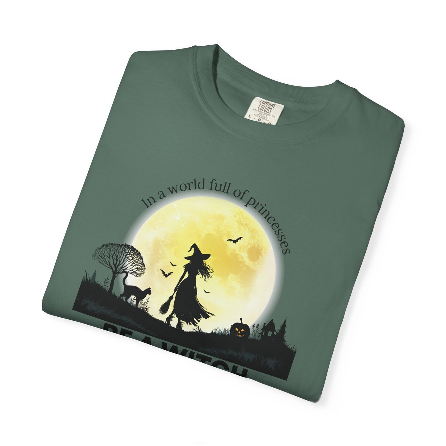 Be A Witch Celestial Moon Tee | Comfort Colors® Heritage Mystical Graphic Shirt
