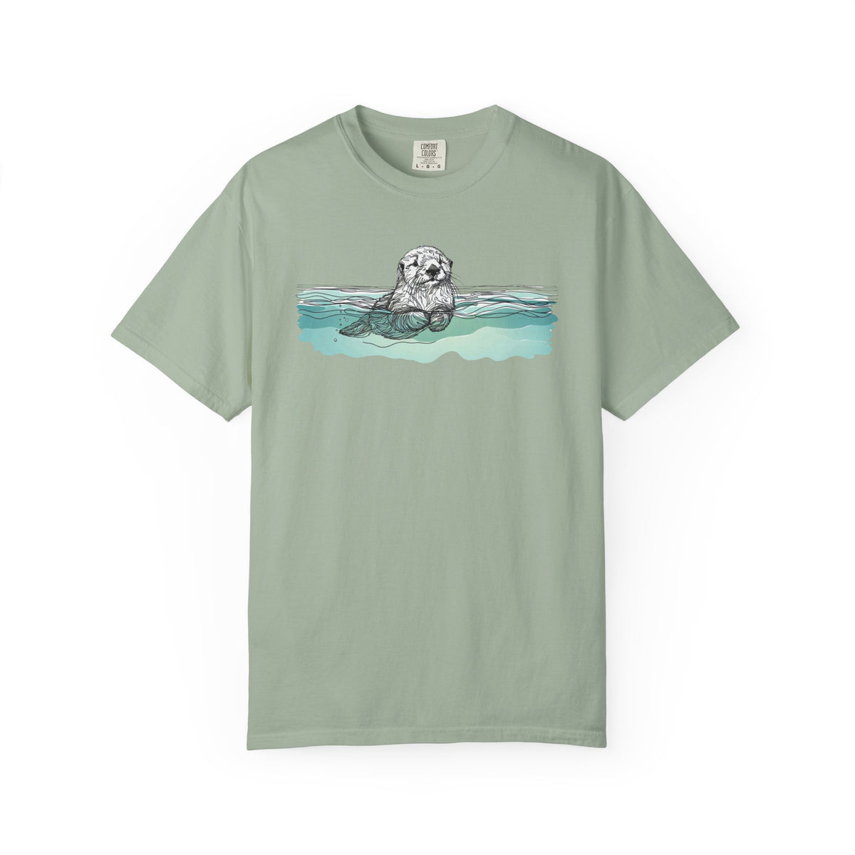 Sea Otter T-Shirt | Otter in the Water Comfort Colors Tee