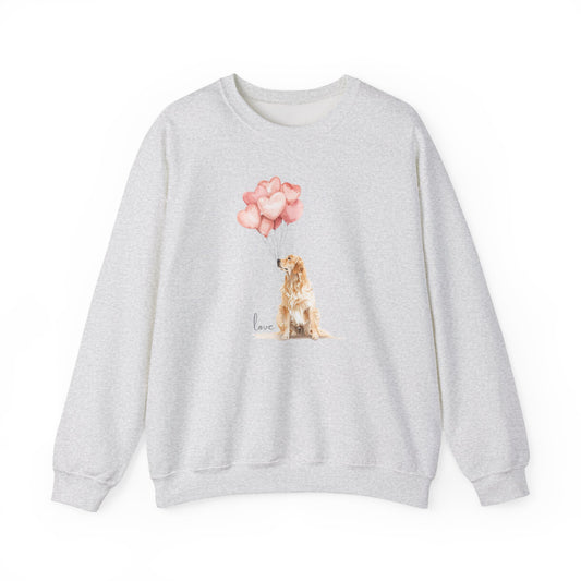 The Infinite Affection Golden Retriever Art Sweatshirt | Storybook Den