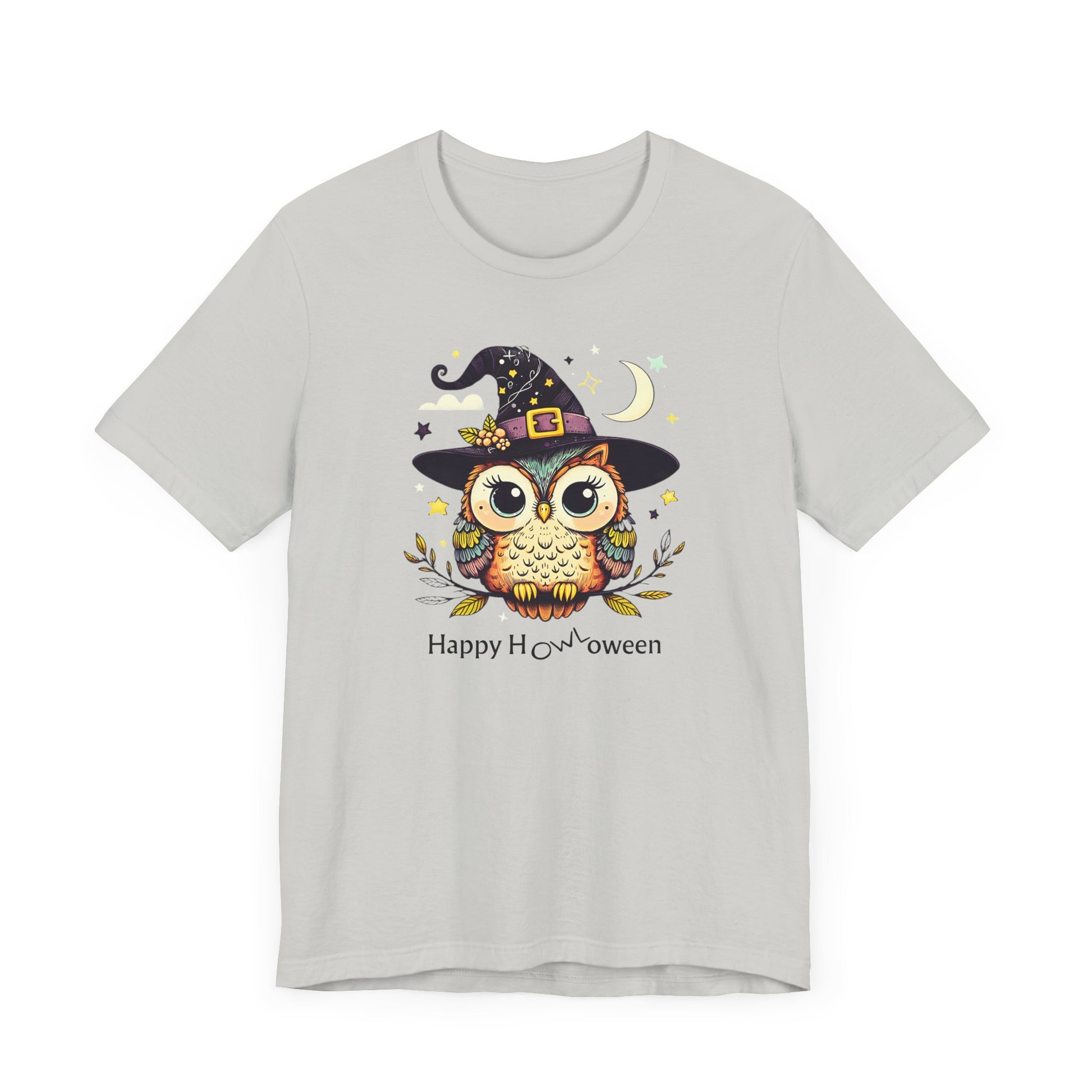 Happy Howloween - Cute Witch Owl Graphic Tee - Stompy Paws