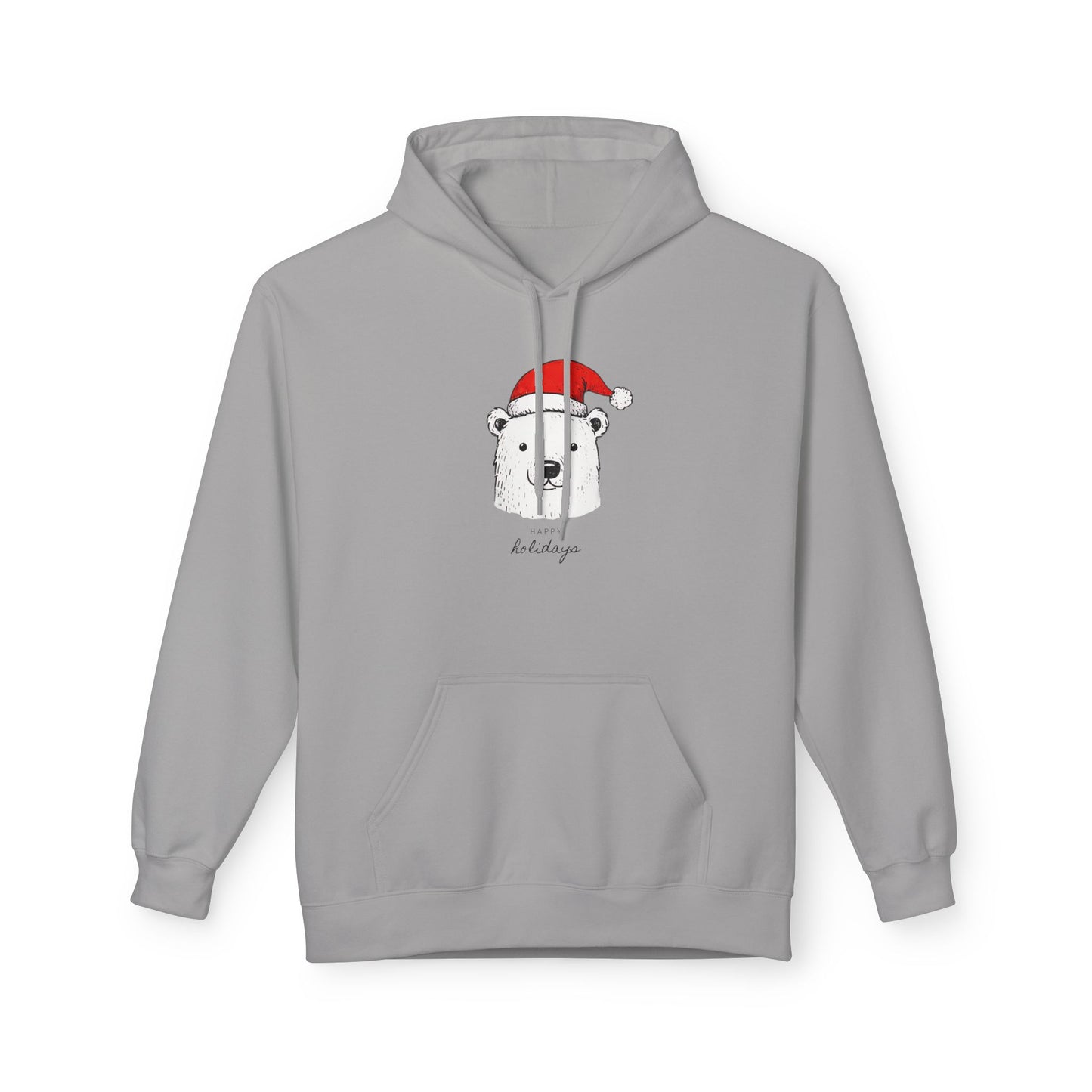 Polar Bear Santa Hat Hoodie