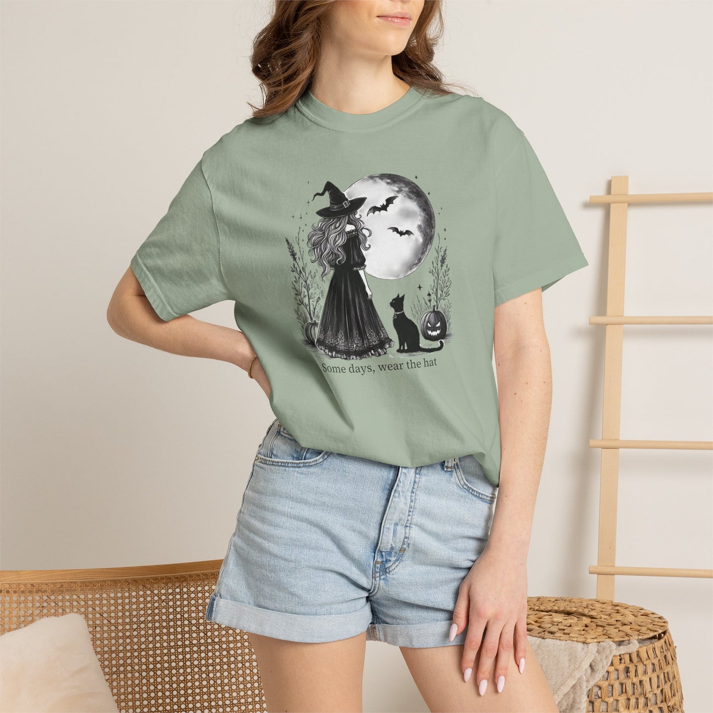 Comfort Colors Halloween Witch Moon Tee