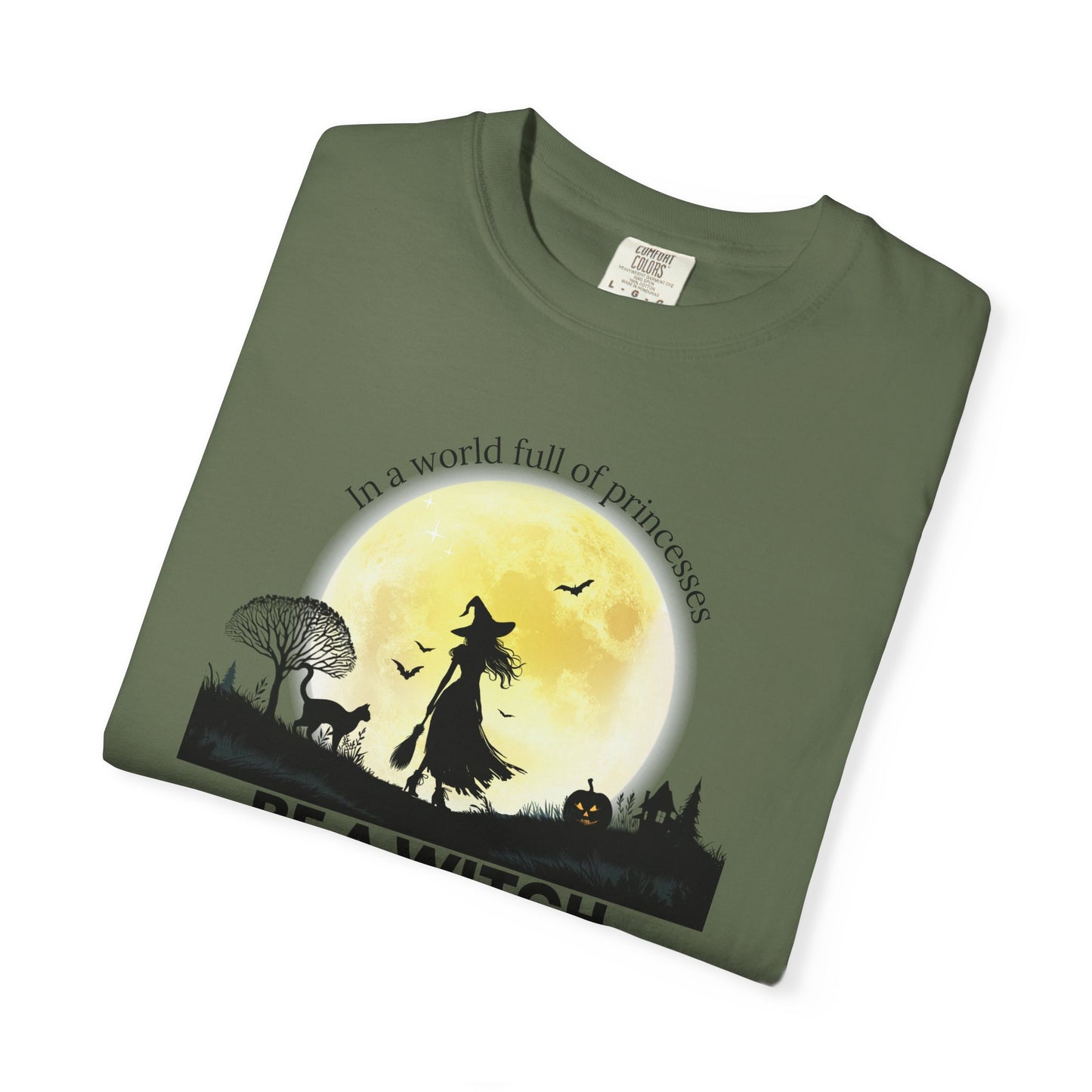 Be A Witch Celestial Moon Tee | Comfort Colors® Heritage Mystical Graphic Shirt