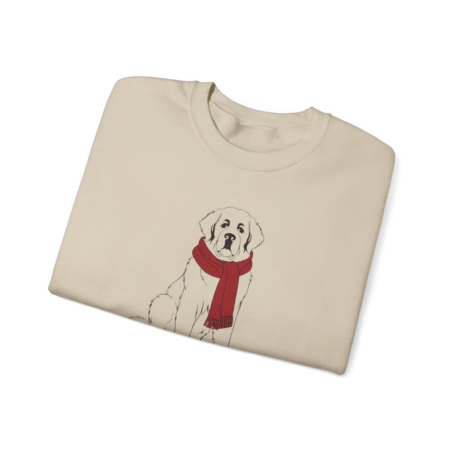 Saint Bernard Winter Scarf Sweatshirt