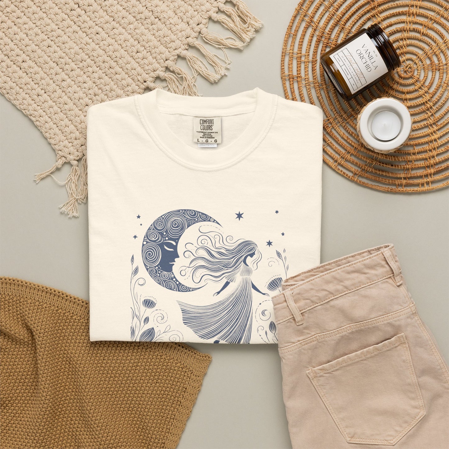 Moonlit Wildflower Woman Comfort Colors Tee