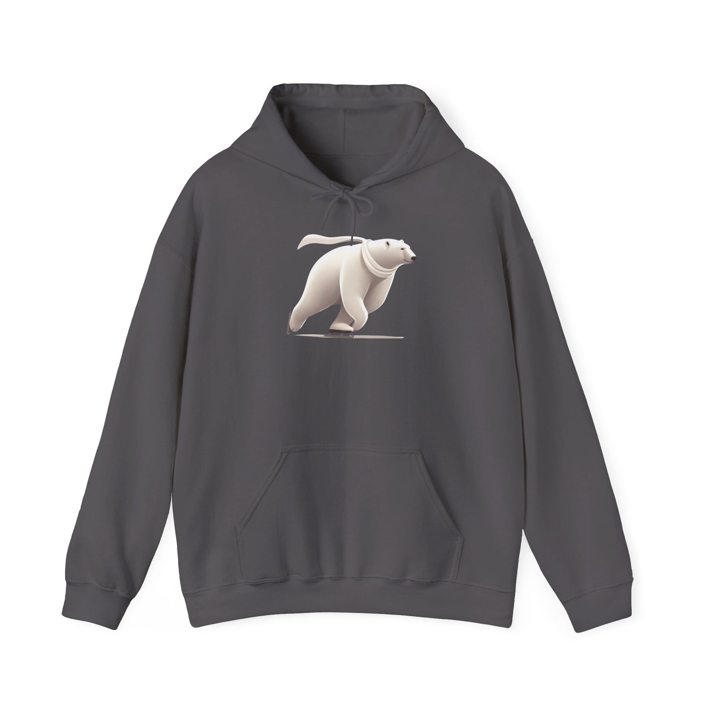 Skating Polar Bear Winter Hoodie