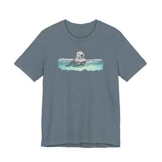 Sea Otter Horizon Premium Tee | Coastal Den Edition