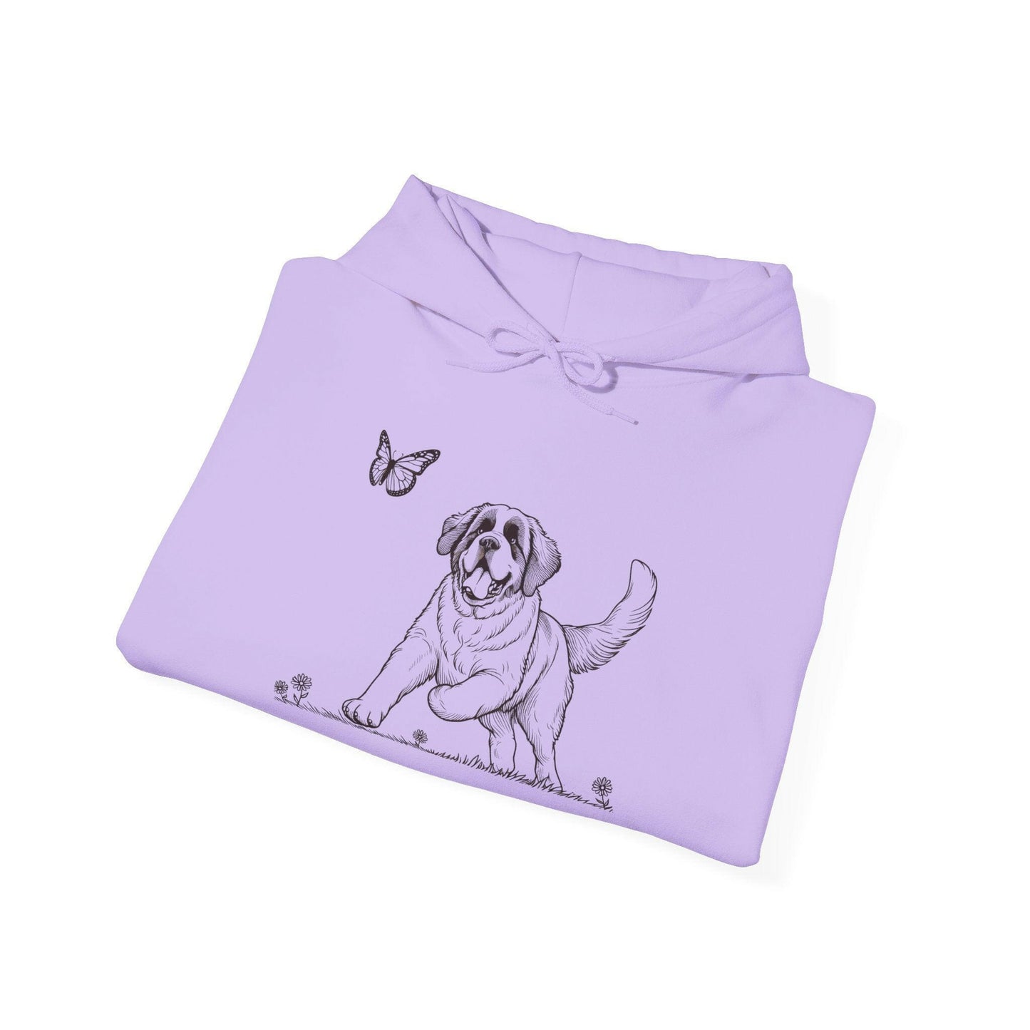 Playful Saint Bernard Puppy Unisex Hoodie - Stompy Paws