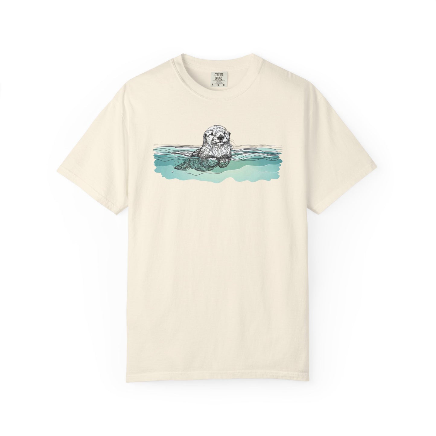 Otter in the Water Comfort Colors Tee