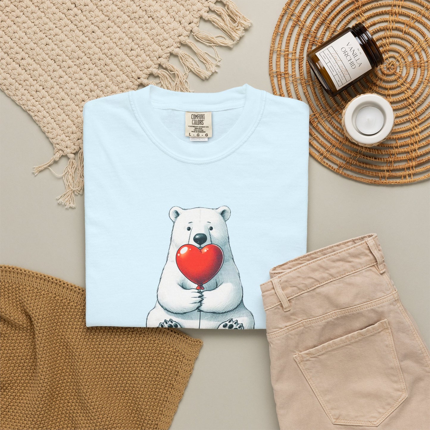 Be Mine Polar Bear Comfort Colors Tee
