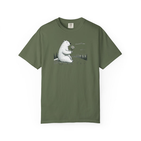 Woodland Bear Wildflower Comfort Colors Tee