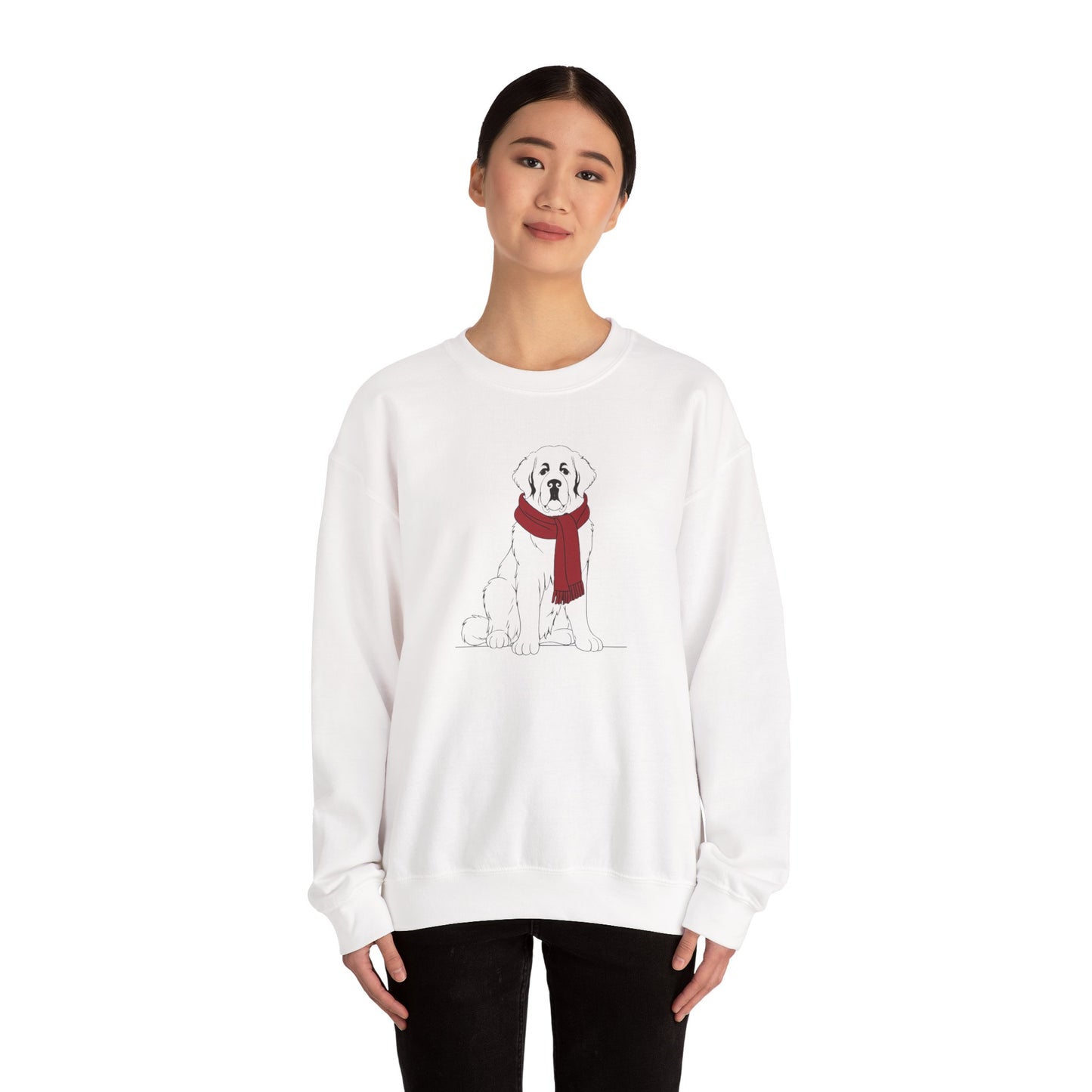 Saint Bernard Winter Scarf Sweatshirt