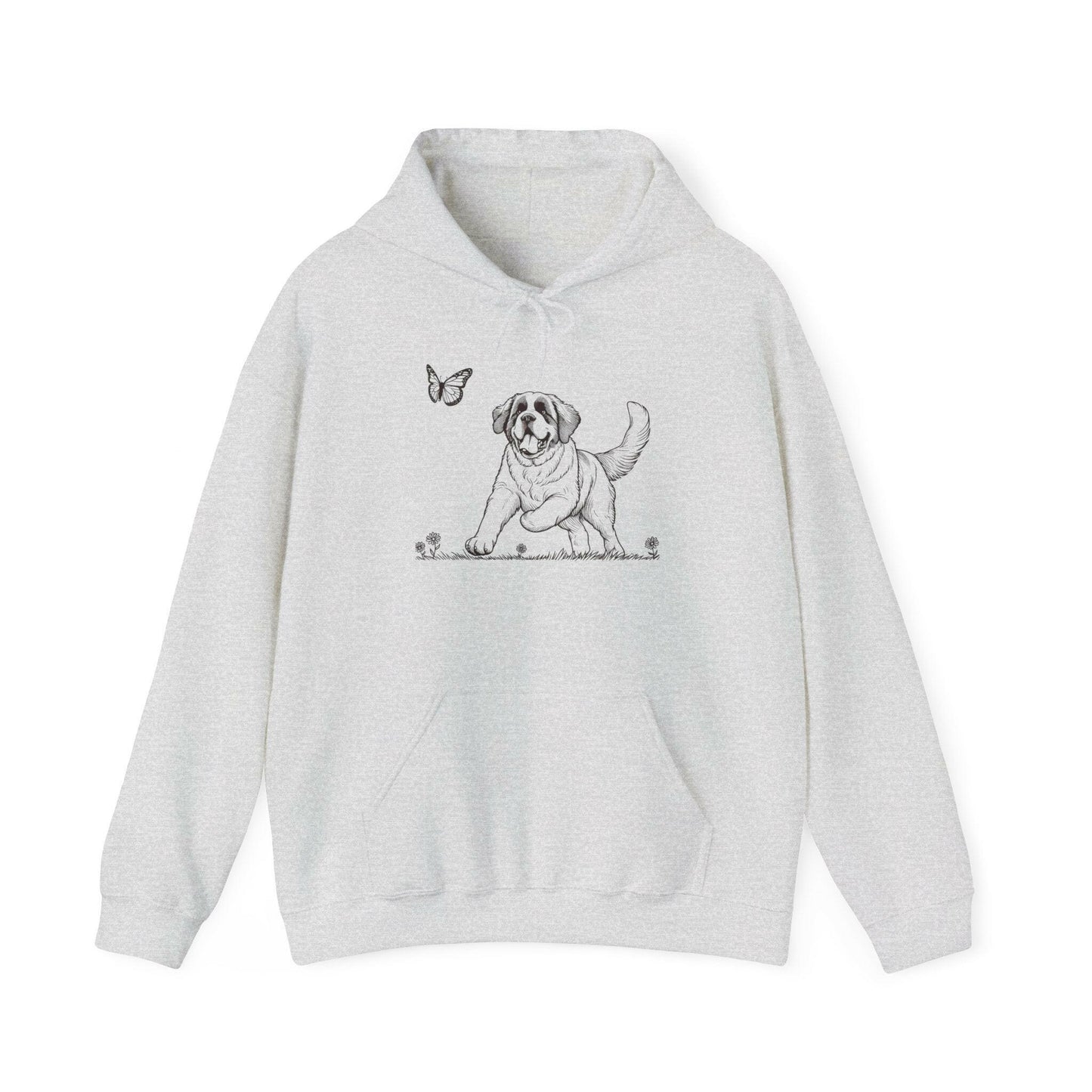 Playful Saint Bernard Puppy Unisex Hoodie - Stompy Paws