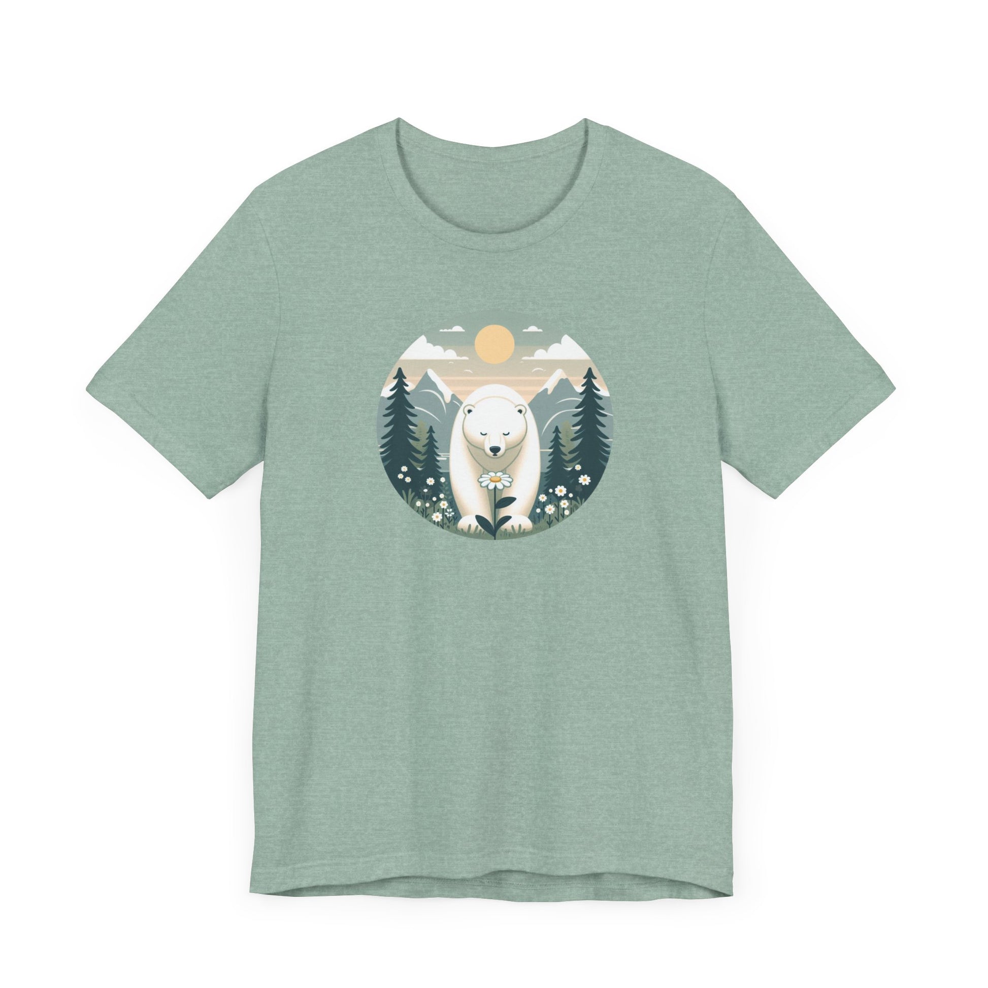 Polar Bear Tee - Cozy Nature-Inspired T-Shirt for Animal Lovers.
