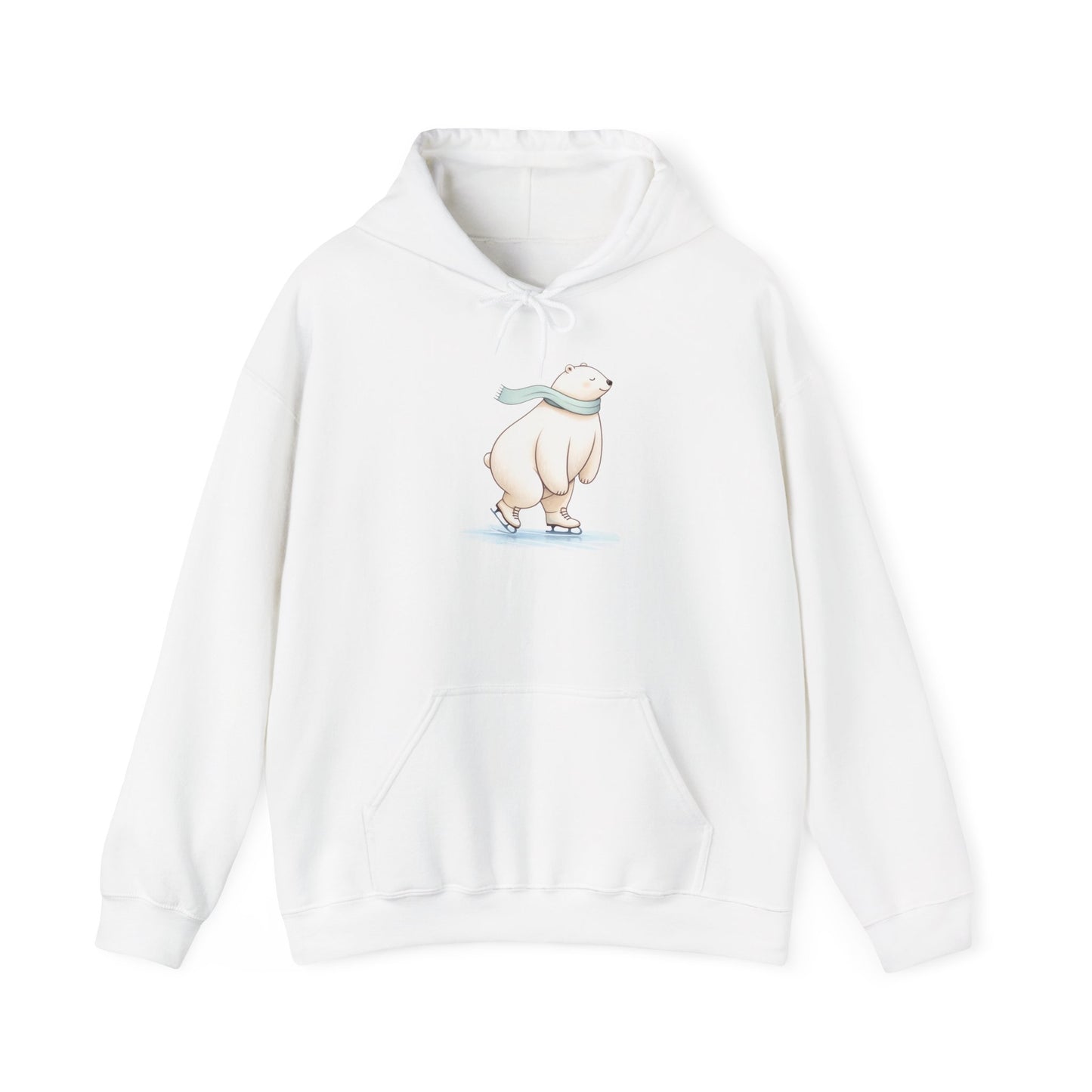 Polar Bear Ice Skating Hoodie