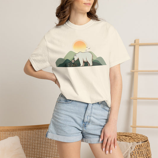 Polar Bear Sunrise T-Shirt — Wildflower Mountain Graphic