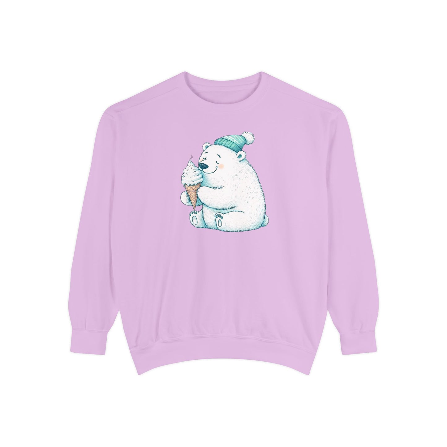 Cozy Cone Polar Bear Comfort Colors Sweatshirt
