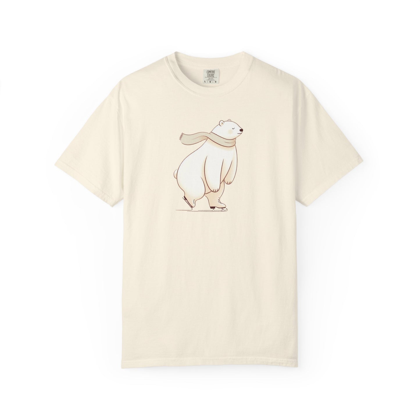 Polar Bear Skating Comfort Colors Tee