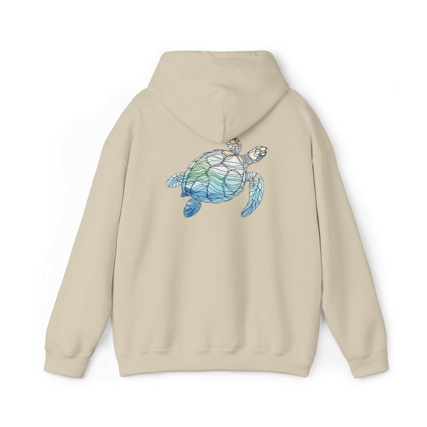 Serene Sea Turtle Hoodie - Oceanic Unisex Sweatshirt