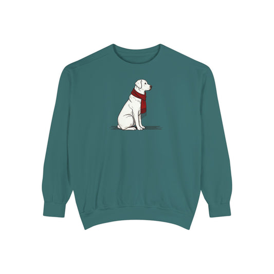 Red Scarf Dog Sweatshirt
