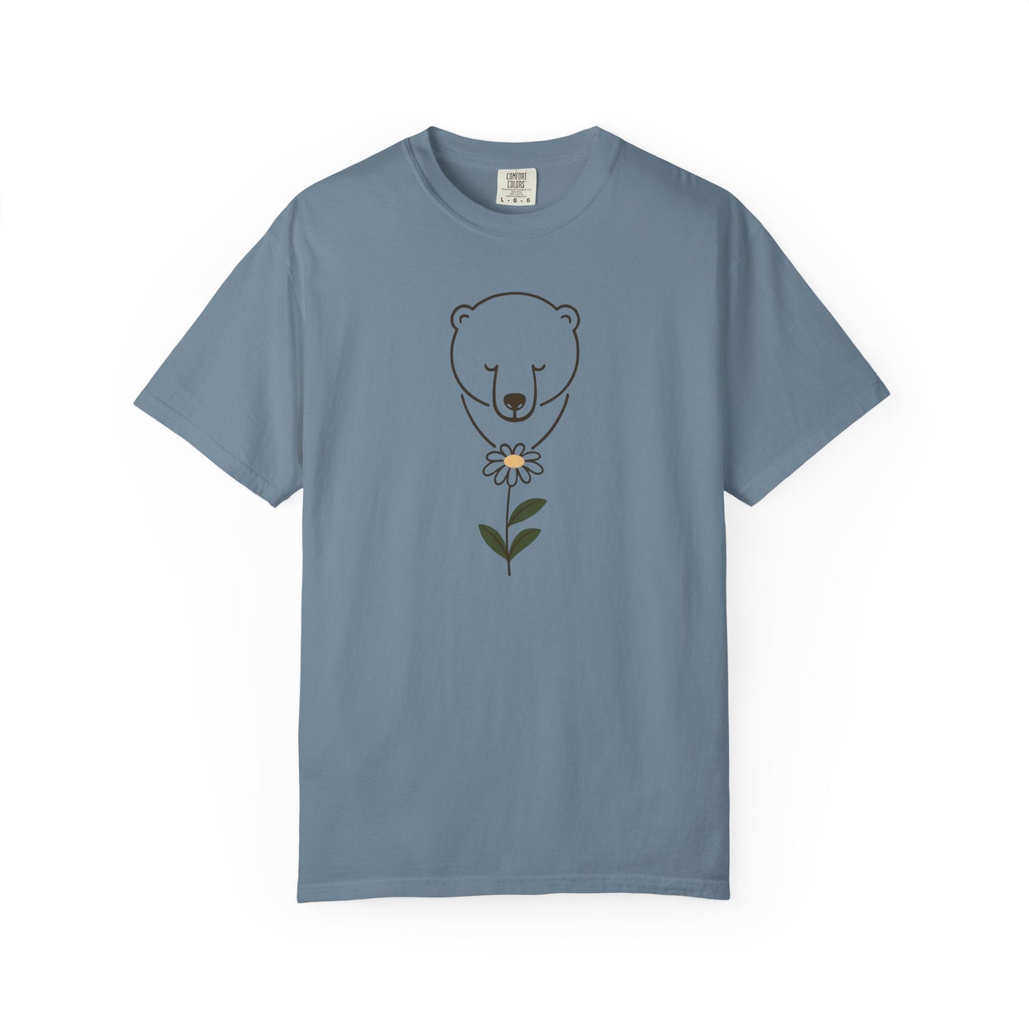 Polar Bear Daisy Comfort Colors Tee