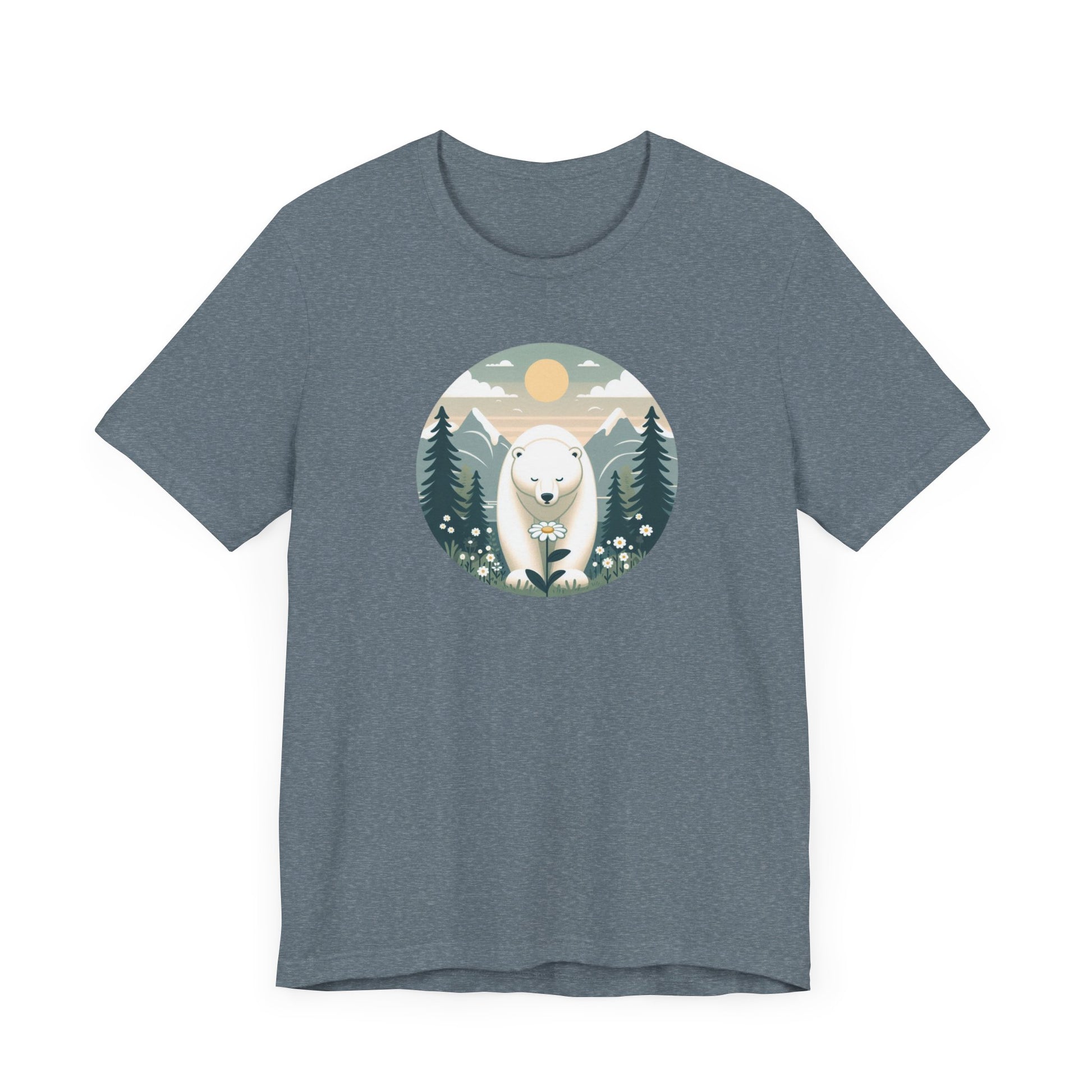 Polar Bear Tee - Cozy Nature-Inspired T-Shirt for Animal Lovers.