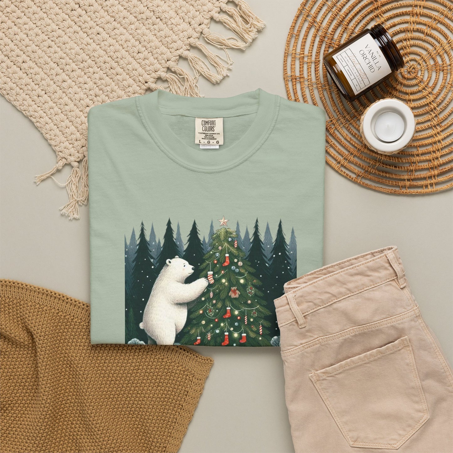 Alpine Christmas Polar Bear Tee