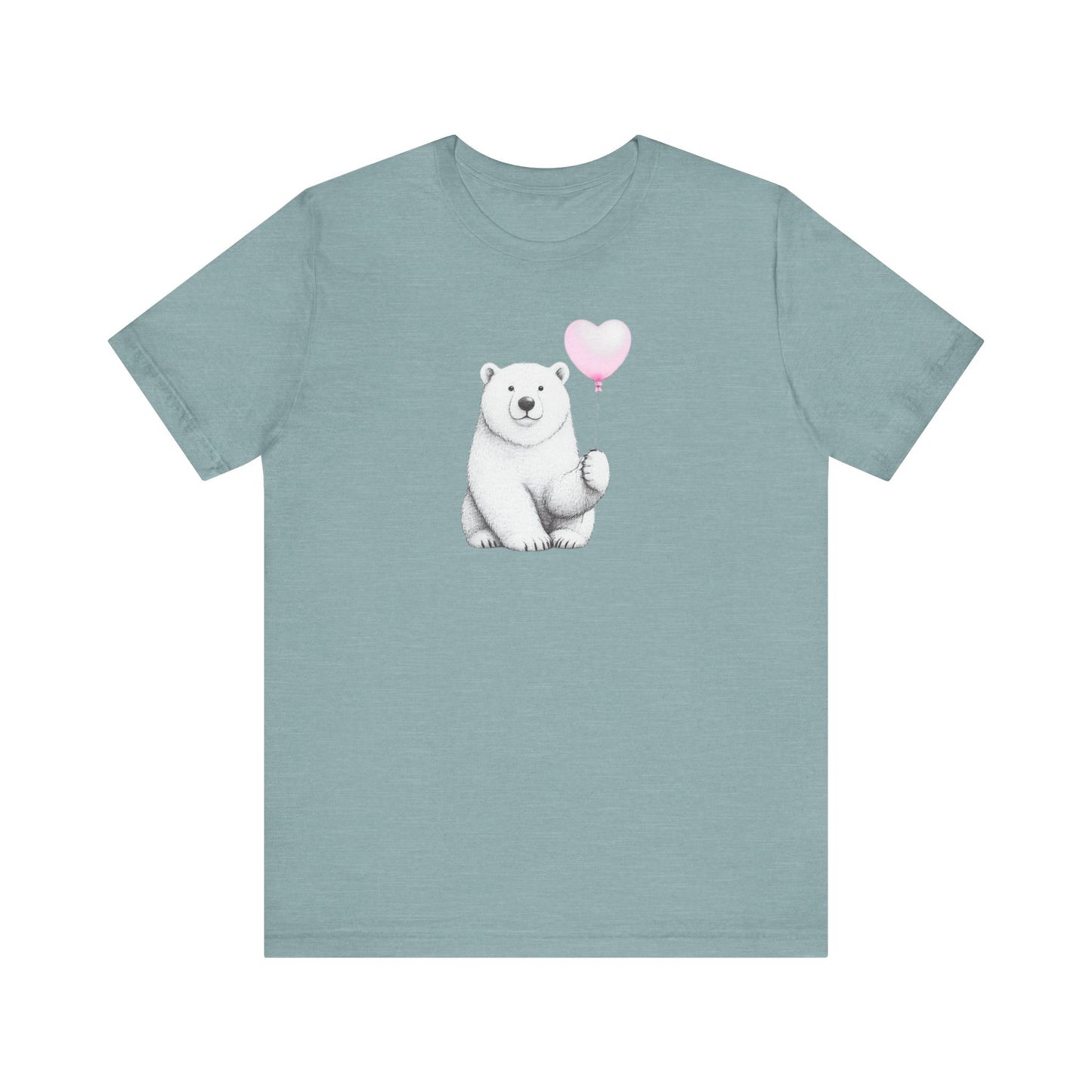Polar Bear Holding a Balloon Tee