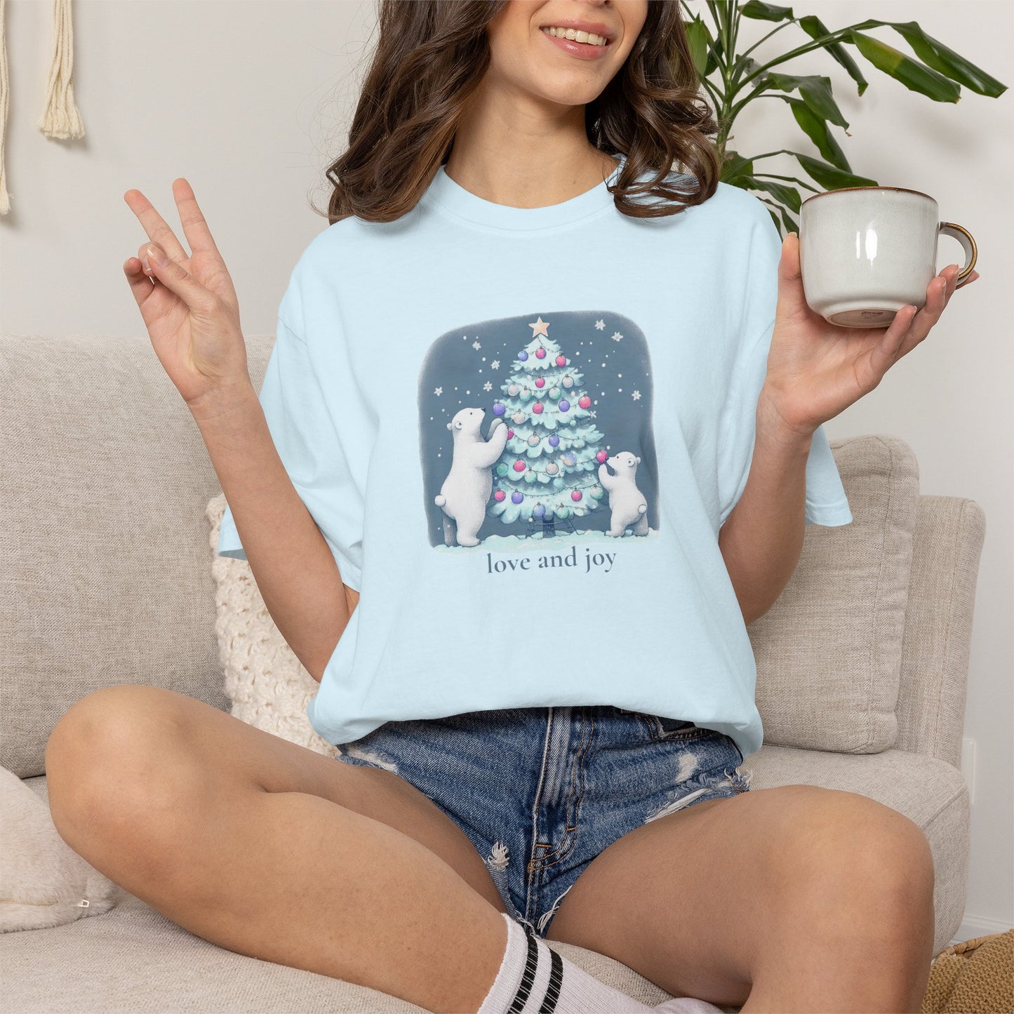 Love and Joy Polar Bear Tee