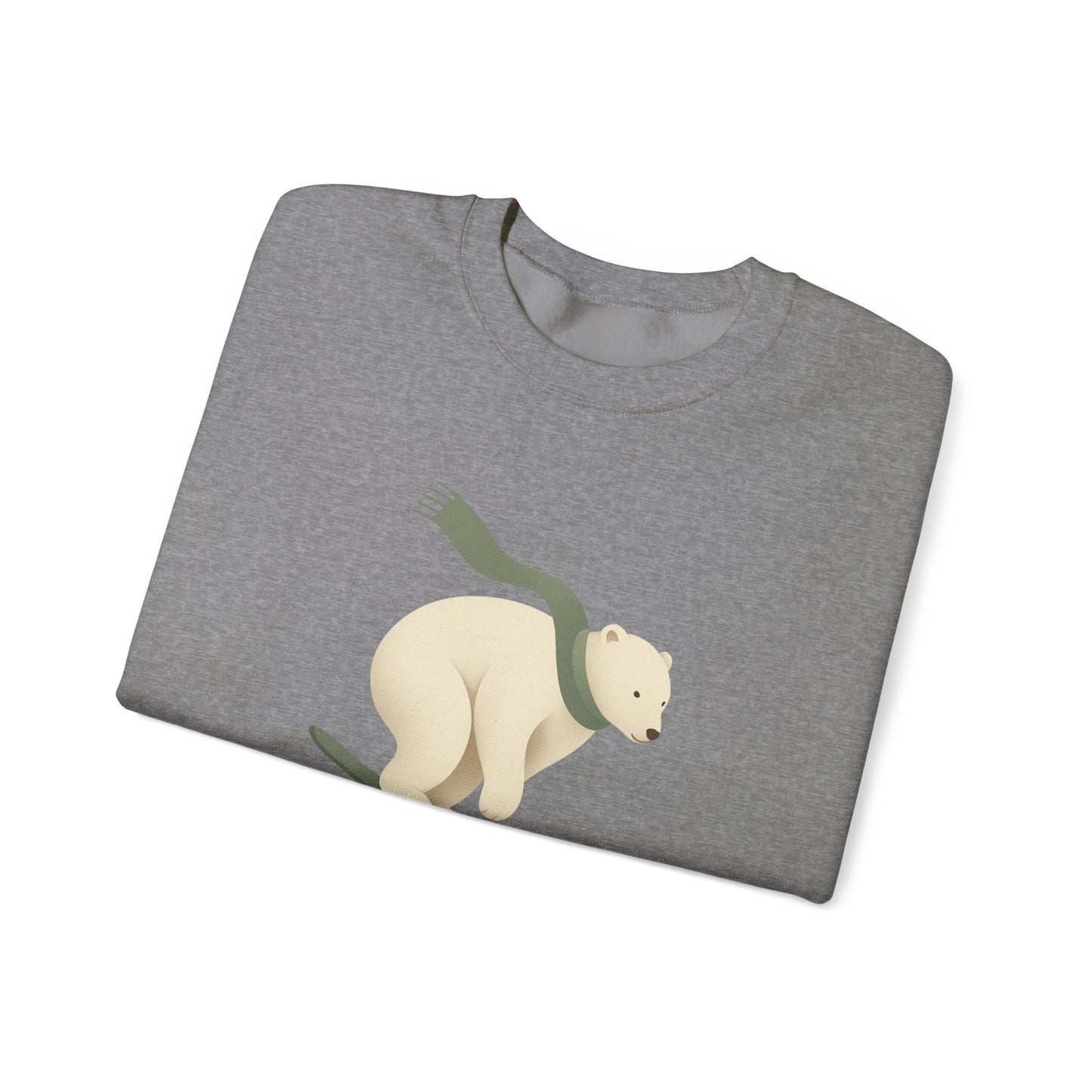 Snowboarding Polar Bear Winter Crewneck
