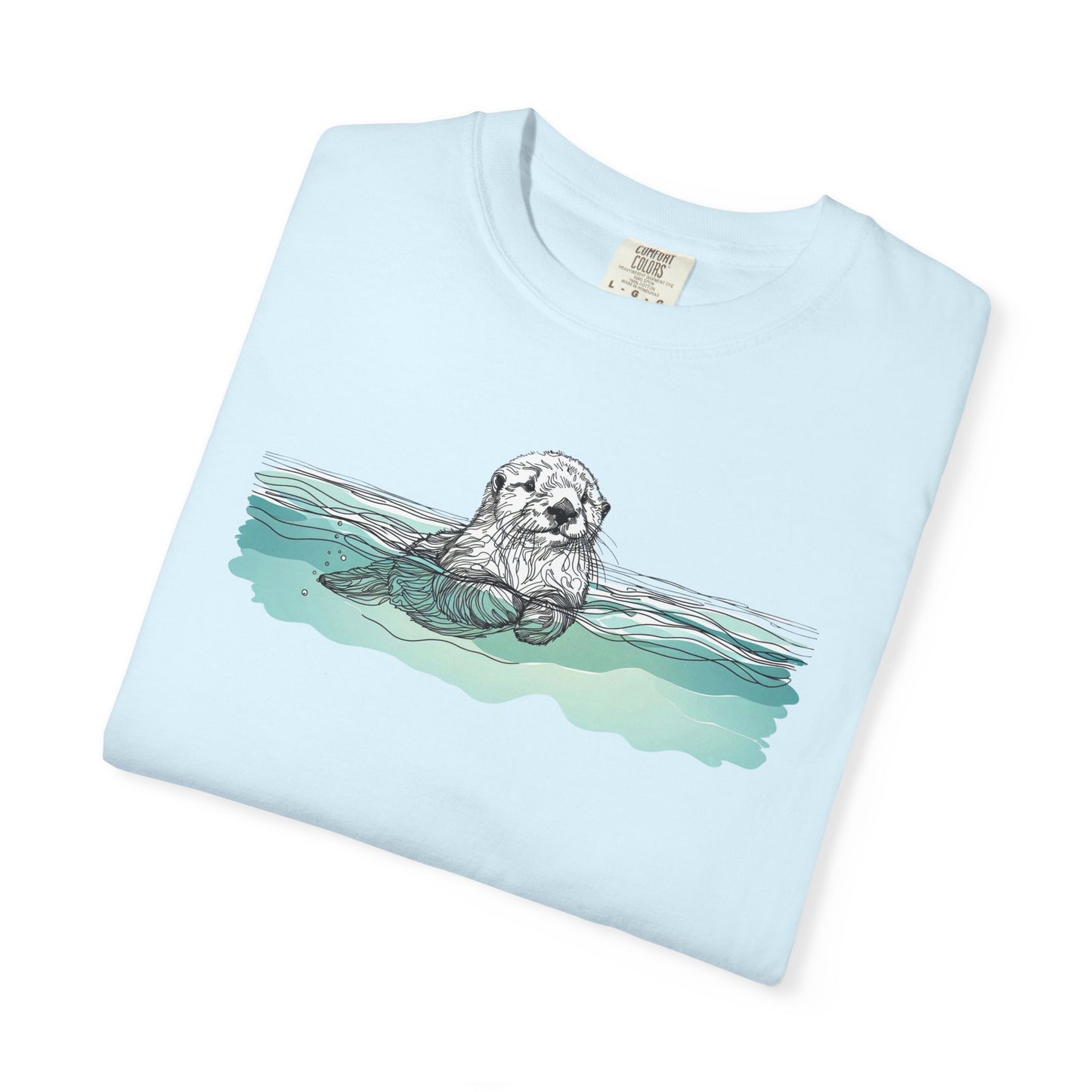 Otter in the Water Comfort Colors Tee