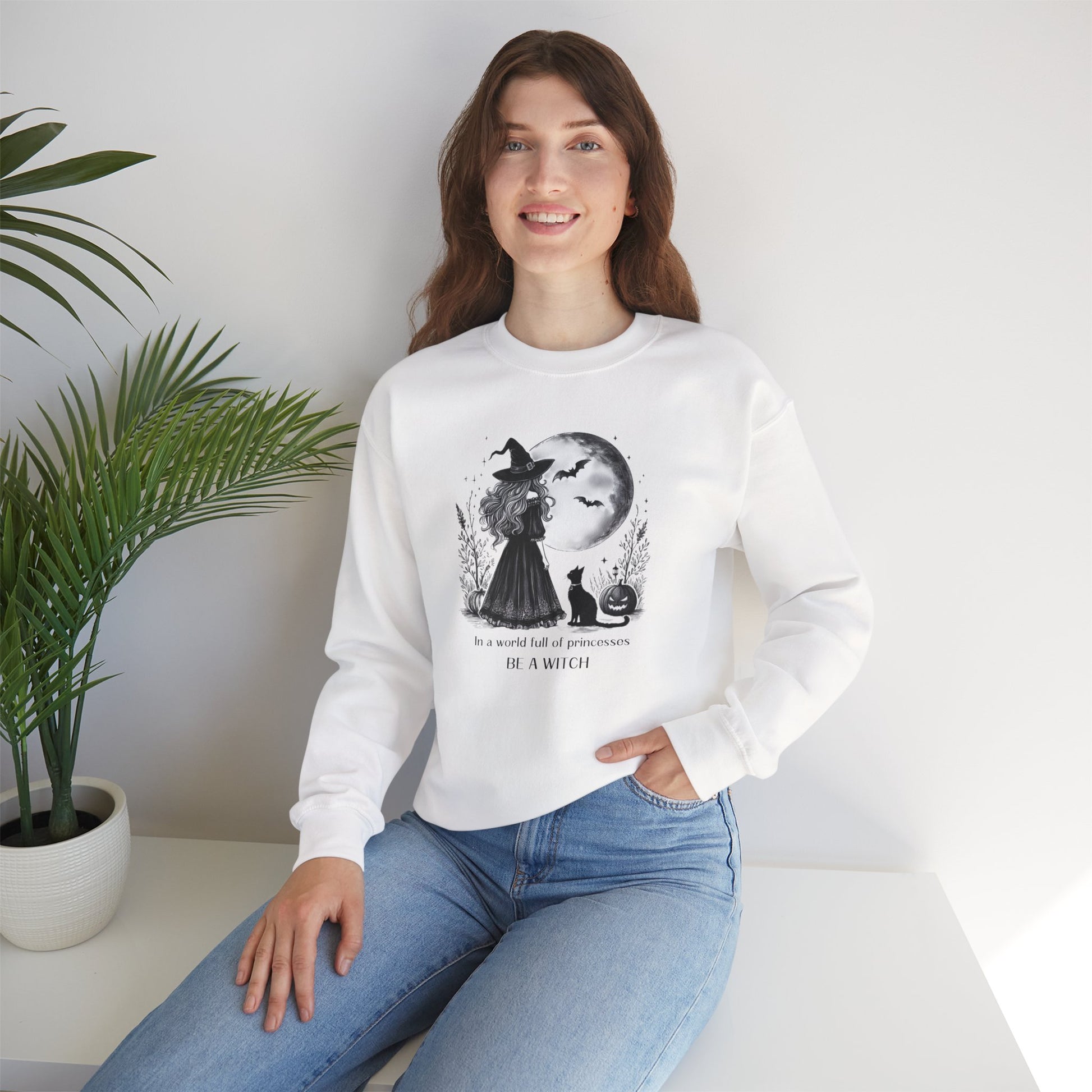 Be a Witch -Feminist Halloween Sweatshirt - Stompy Paws