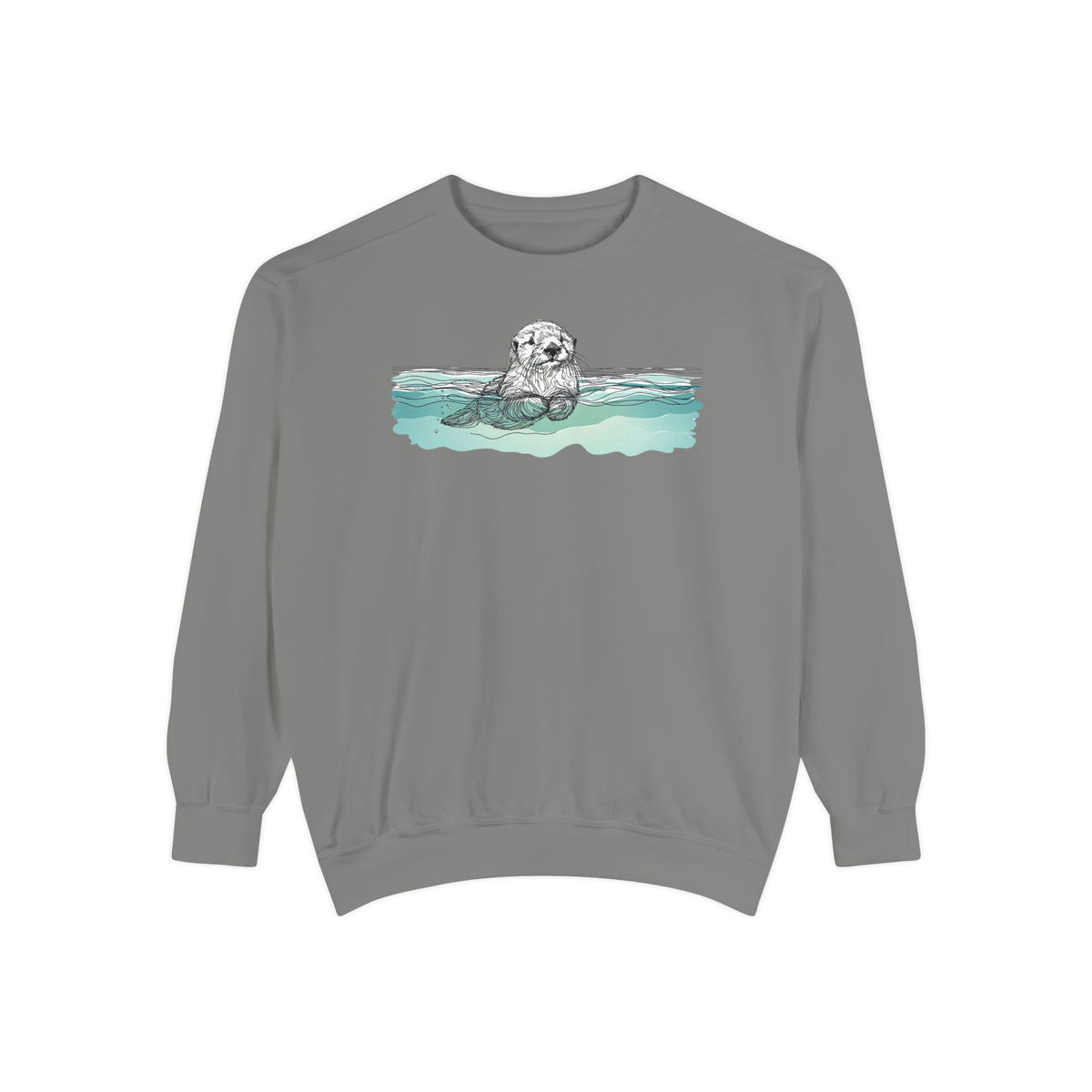 Sea Otter Sweatshirt | Otter in the Water Crewneck
