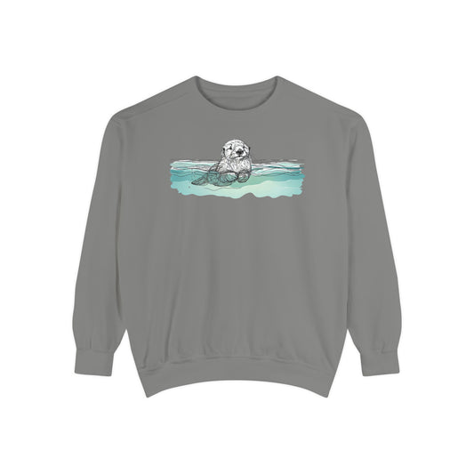 Sea Otter Sweatshirt | Otter in the Water Crewneck