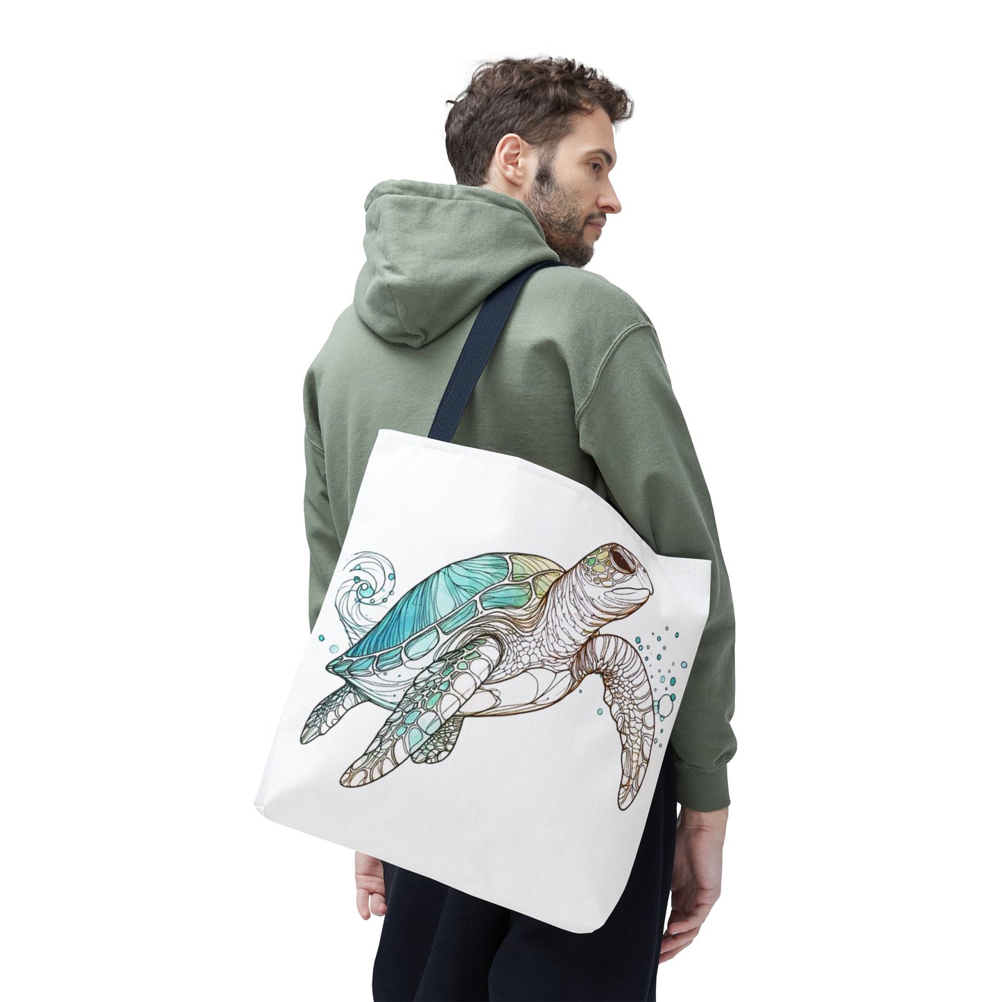 Sea Turtle Ocean Tote Bag | Marine Life Beach Bag