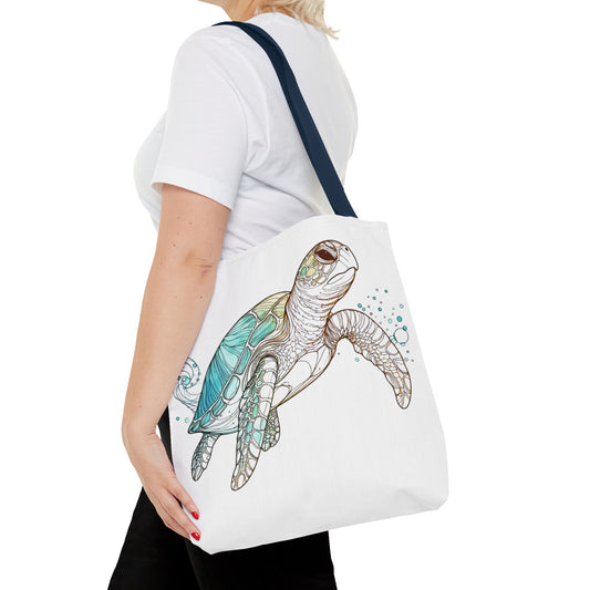 Sea Turtle Ocean Tote Bag | Marine Life Beach Bag