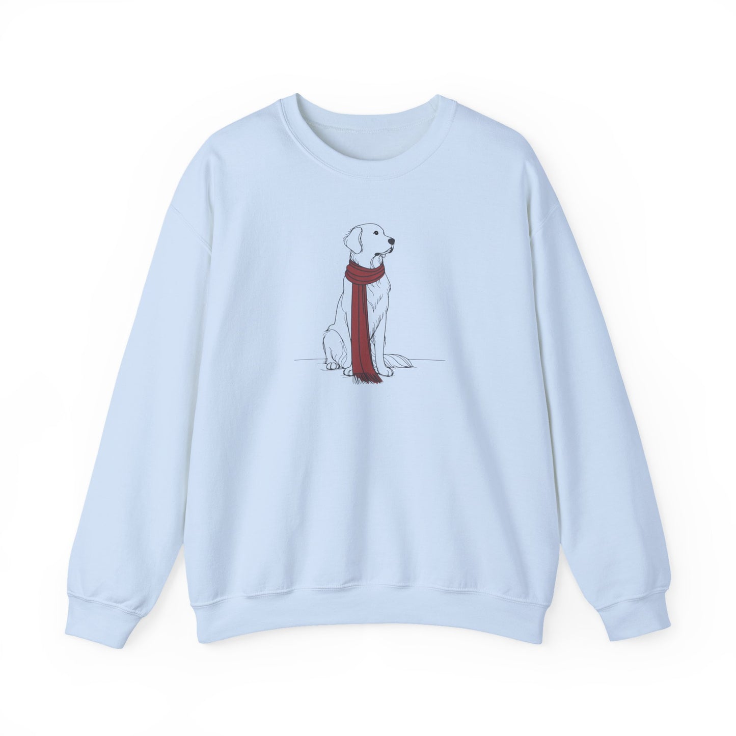 Golden Retriever Scarf Premium Sweatshirt | Cozy Den Edition
