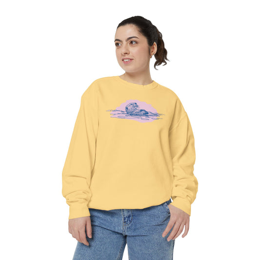 Sea Otter Sweatshirt | Floating Otter Crewneck