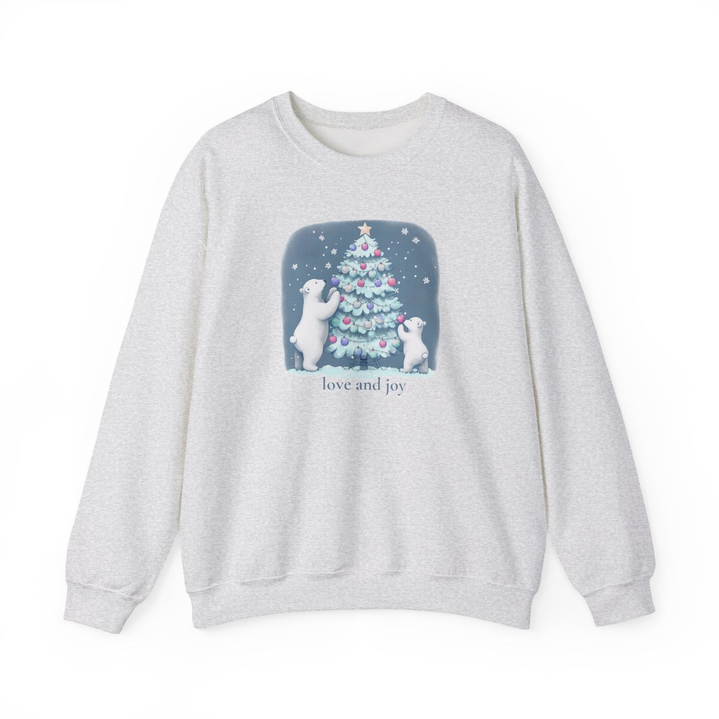 Love and Joy Polar Bear Christmas Sweatshirt