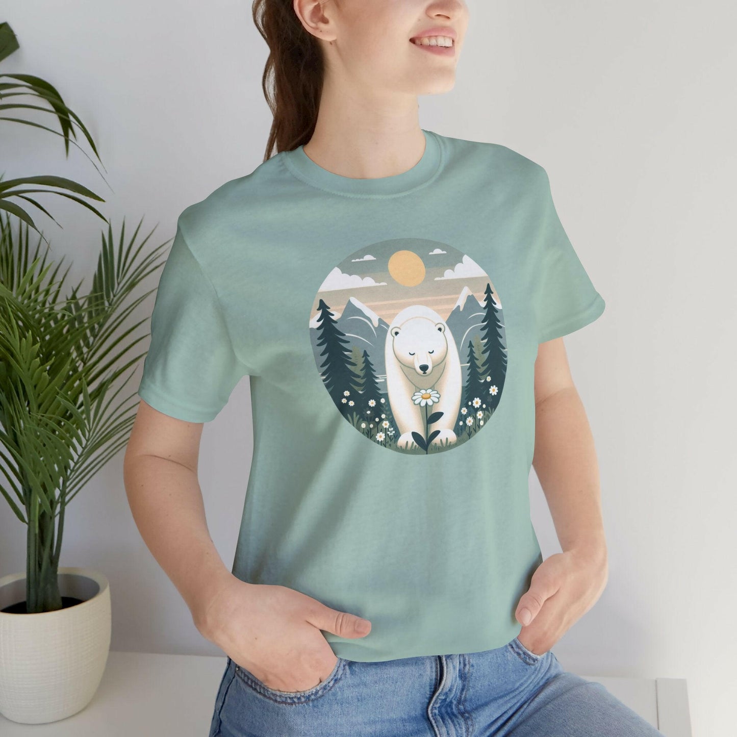 Polar Bear Tee - Cozy Nature-Inspired T-Shirt for Animal Lovers