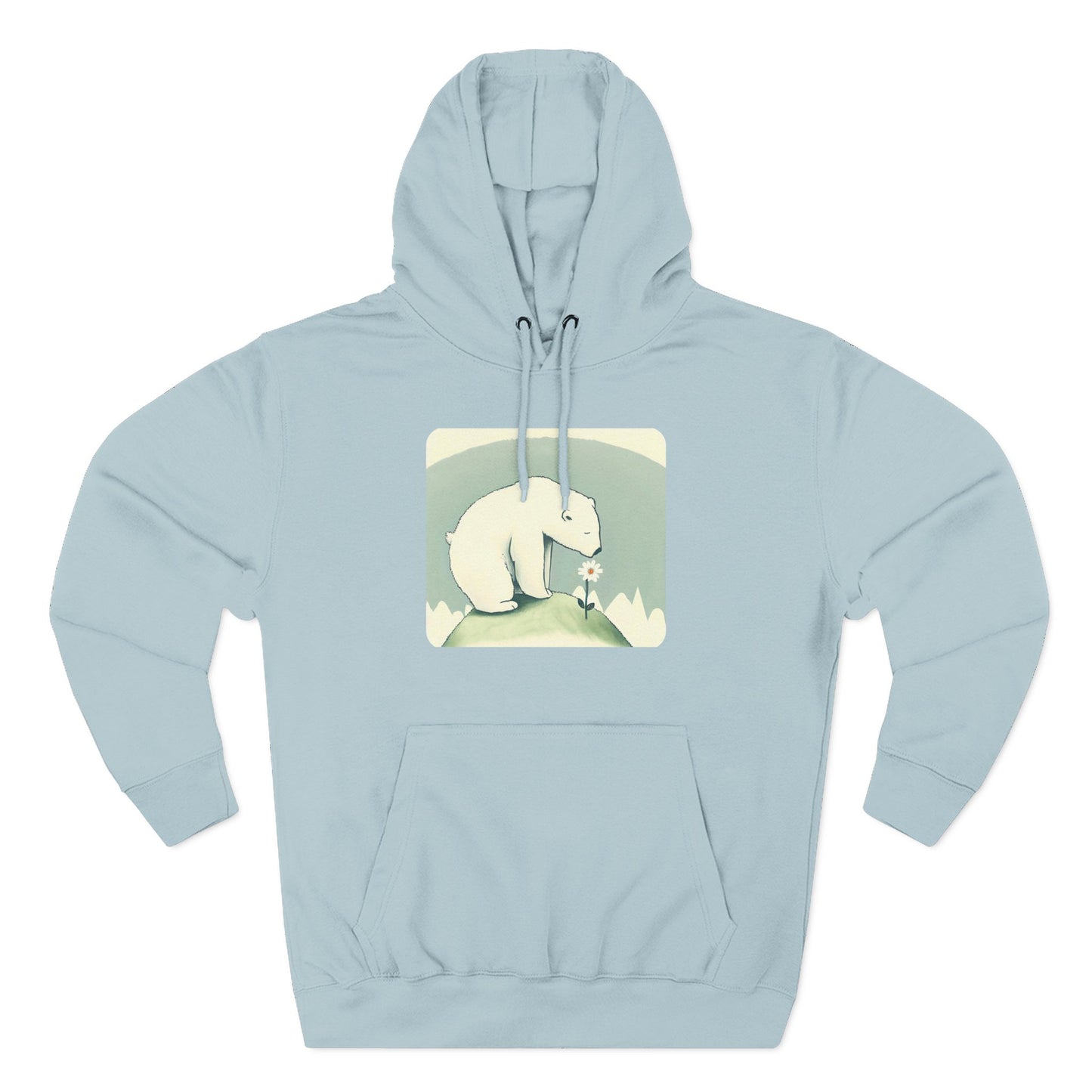 Polar Bear  Wildflower Hoodie