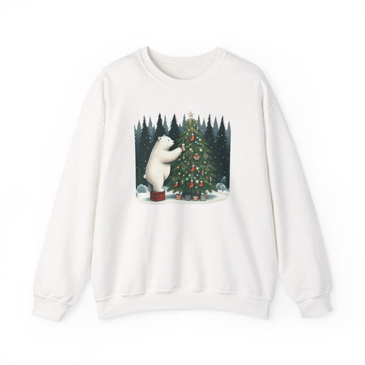 "Polar Bear Christmas" Heavyweight Sweatshirt | Holiday Den