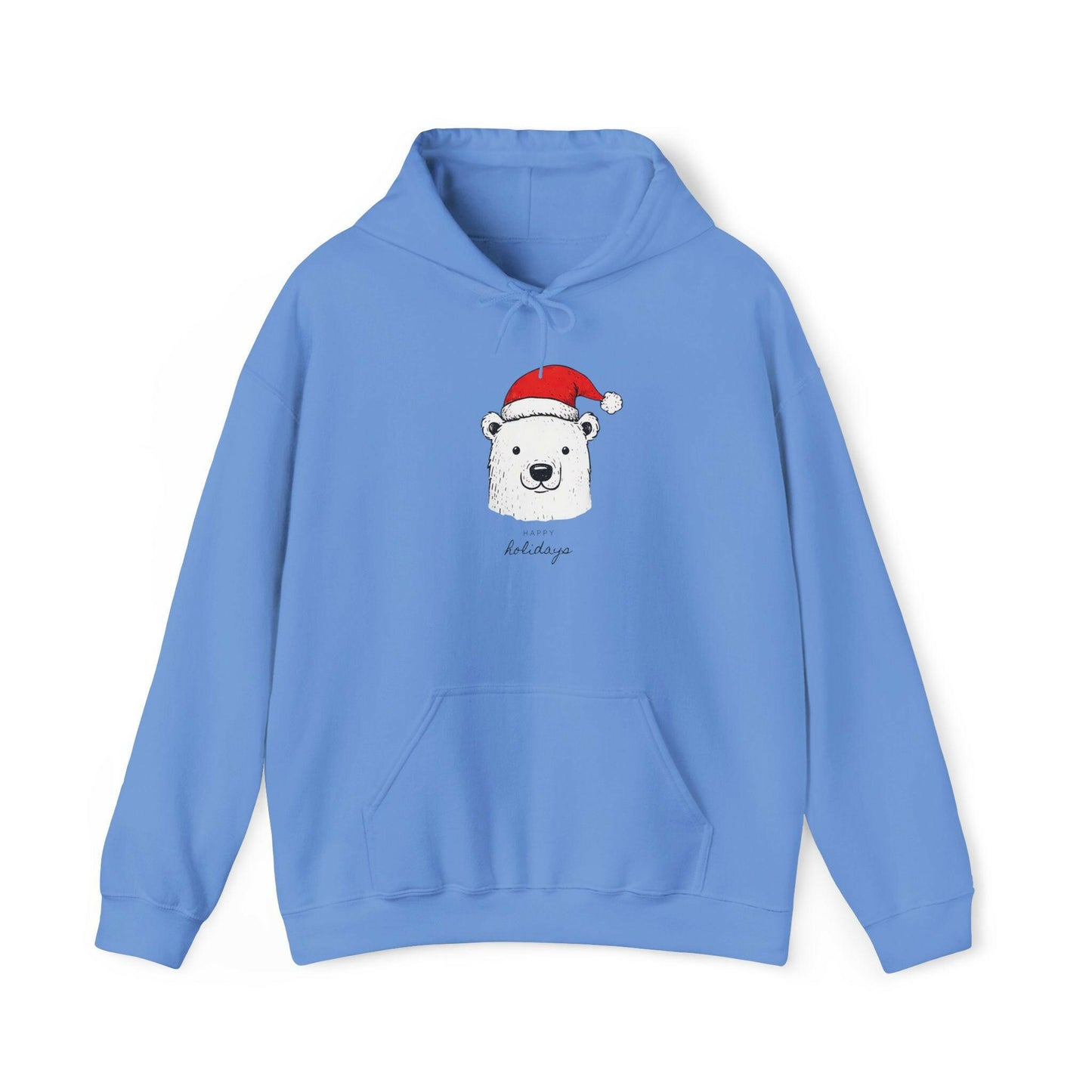 Polar Bear Santa Hat Christmas Hoodie