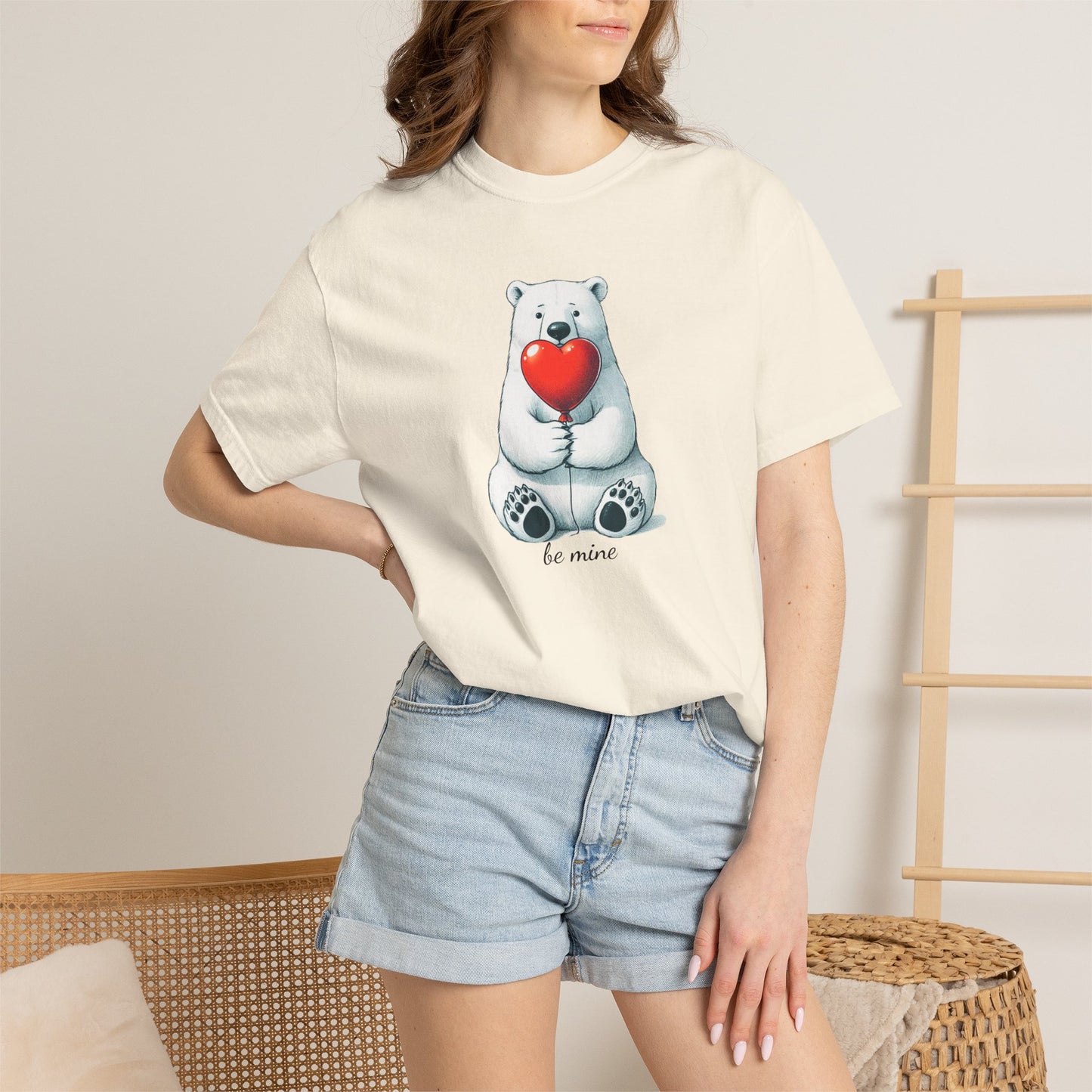 Be Mine Polar Bear Comfort Colors Tee