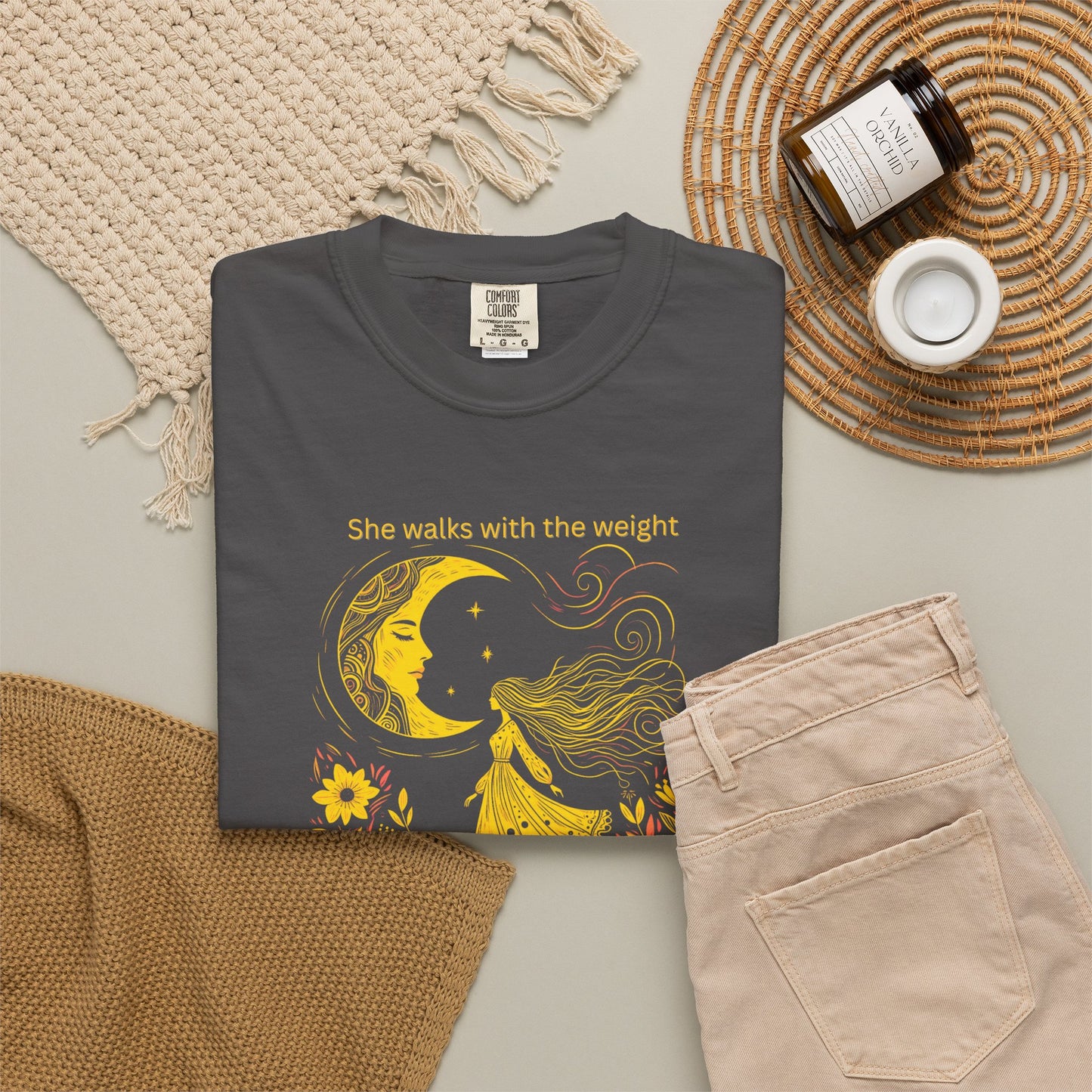 Comfort Colors She Walks With the Weight Tee