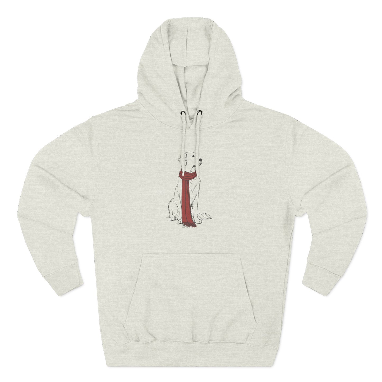 Minimalist Winter Dog Hoodie