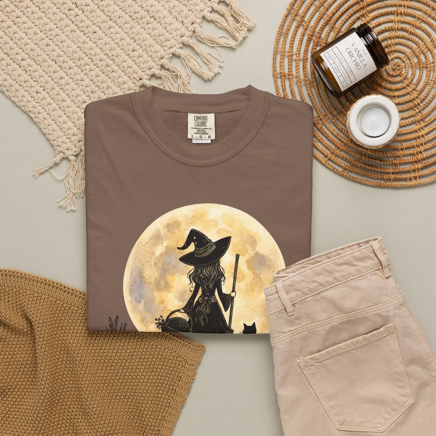 It's a Put on the Hat Kind of Day | Comfort Colors® Witch Graphic T-Shirt