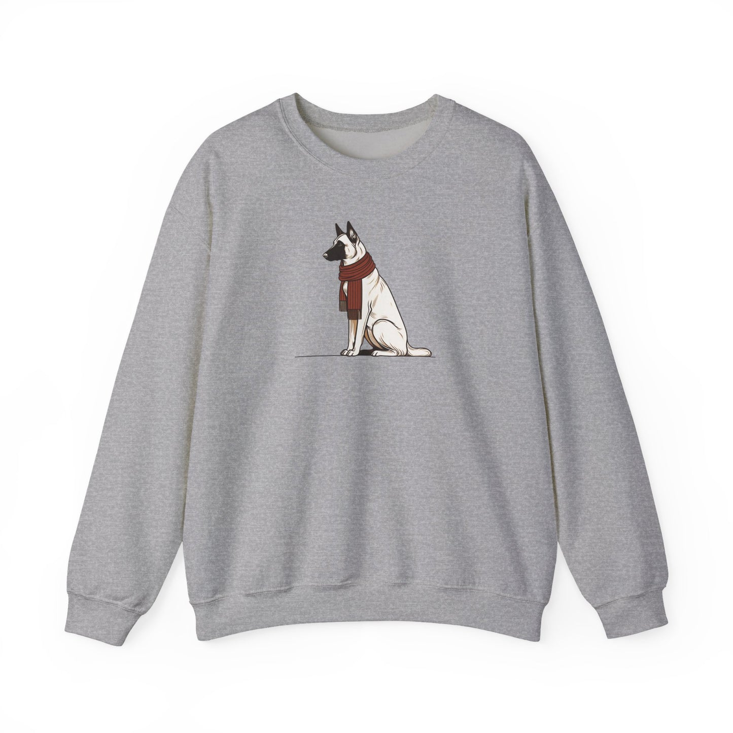 Belgian Malinois Scarf Premium Sweatshirt | Cozy Den Edition