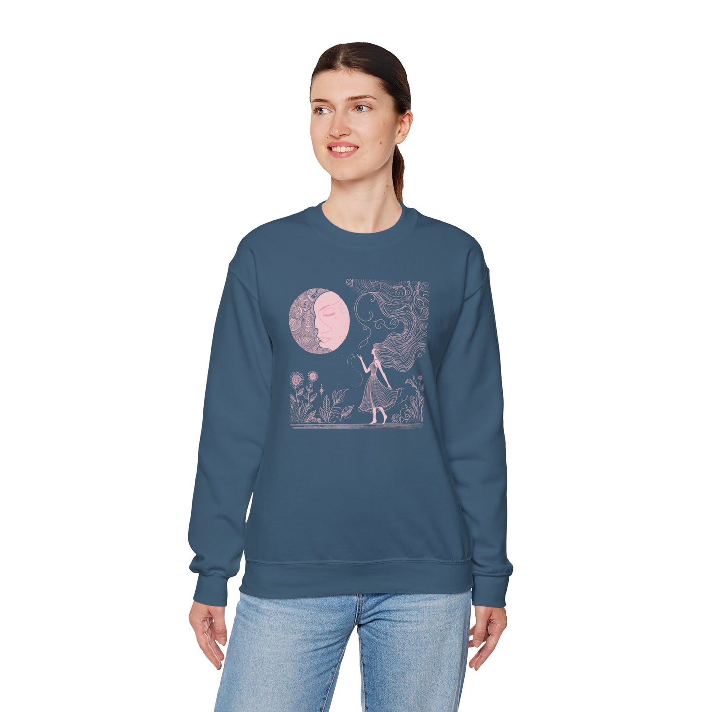 Lunar Muse Celestial Art Sweatshirt | Gallery Edition
