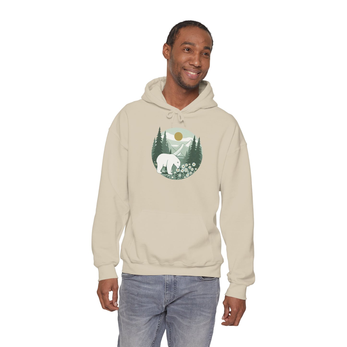 Polar Bear in the Pines Hoodie | Polar Den Edition